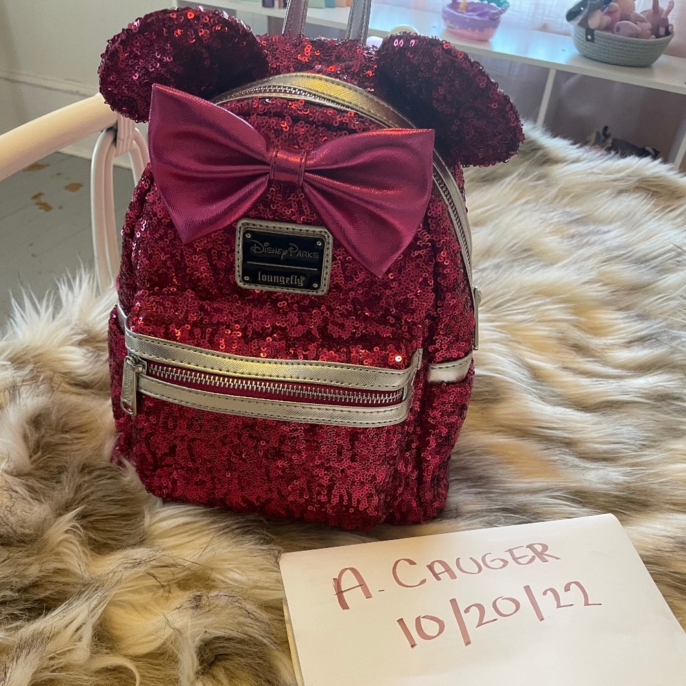Magenta loungefly backpack